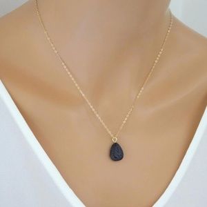 Jewelry - Lava Rock Stone Diffuser Teardrop Necklace Jewelry - Lava Rock Stone Diffuser Teardrop Necklace